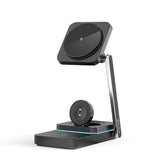 iQuick Twig T6 3-in-1 Foldable Wireless Charger Stand | Fast Charging Dock for Phone, Watch & Earbuds
